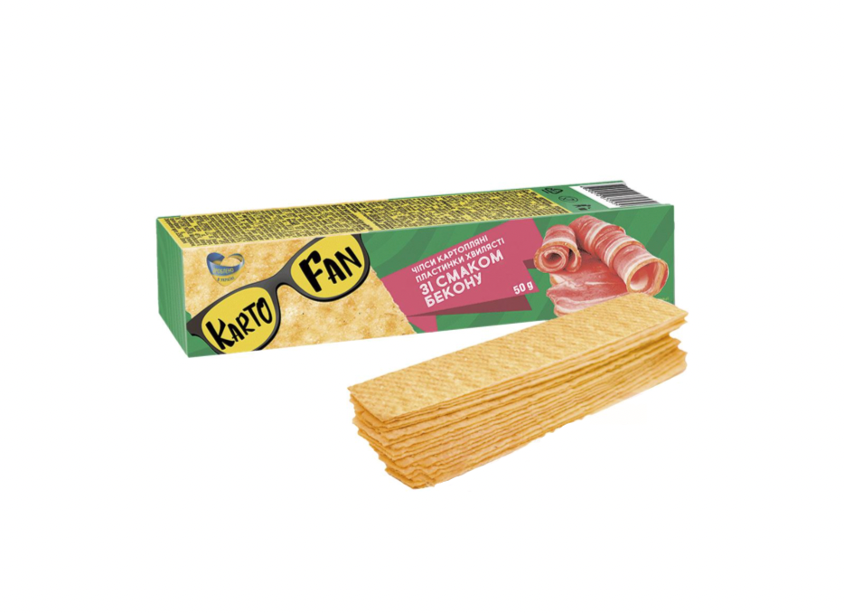 Kartofan - Chips met baconsmaak, 50g