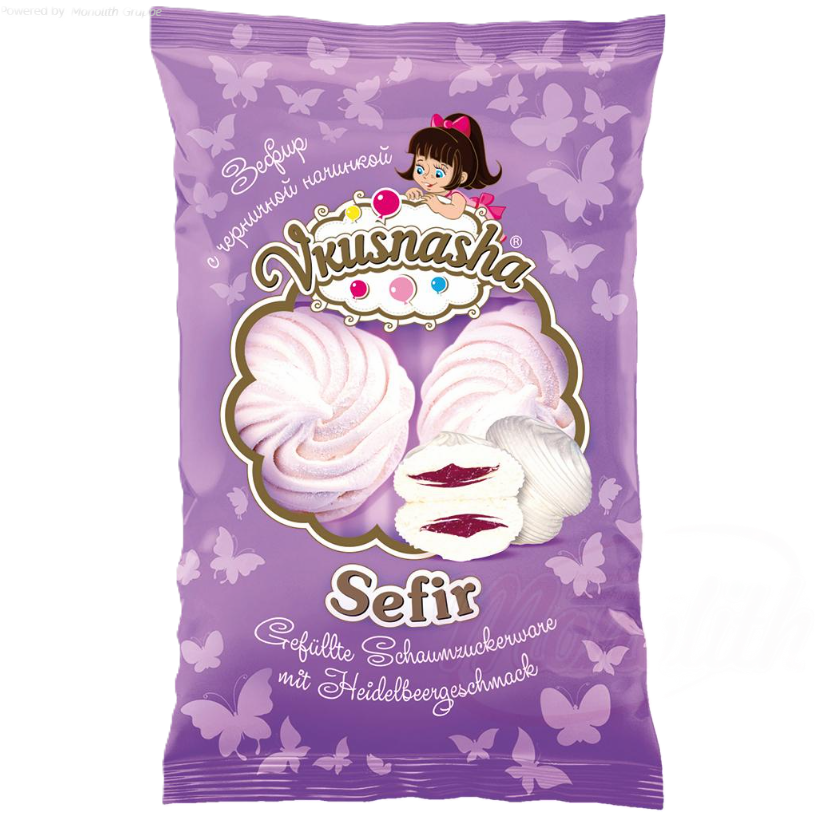 VKUSNASHA - Marshmallows met bosbessenvulling 300g.