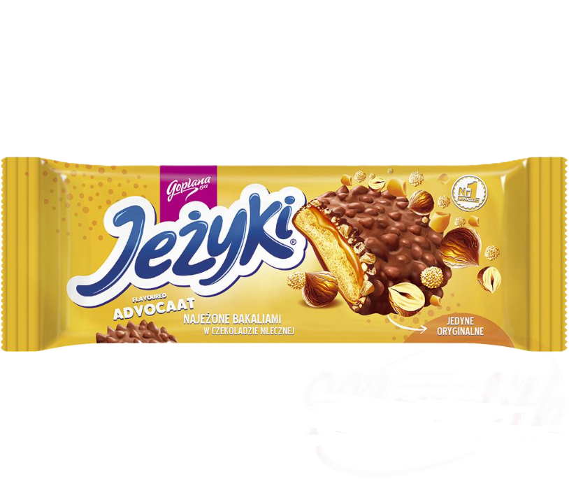 Jutrzenka Jezyki - Theekoekjes met karameltopping 140g.