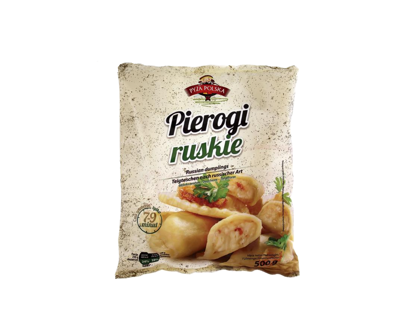 Pyza Polska - Bevroren dumplings met aardappelen en kwark 500g.