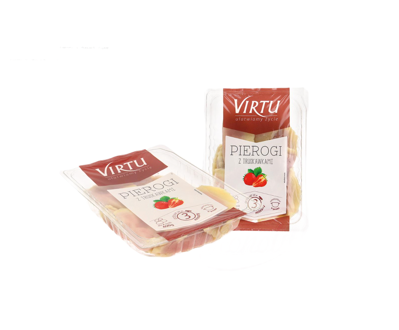 Virtu - Dumplings met aardbeienvulling 400g.