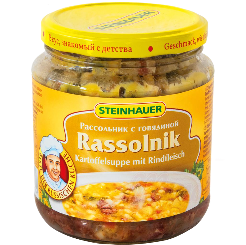 Steinhauer - Aardappelsoep met rundvlees Rassolnik 530g.