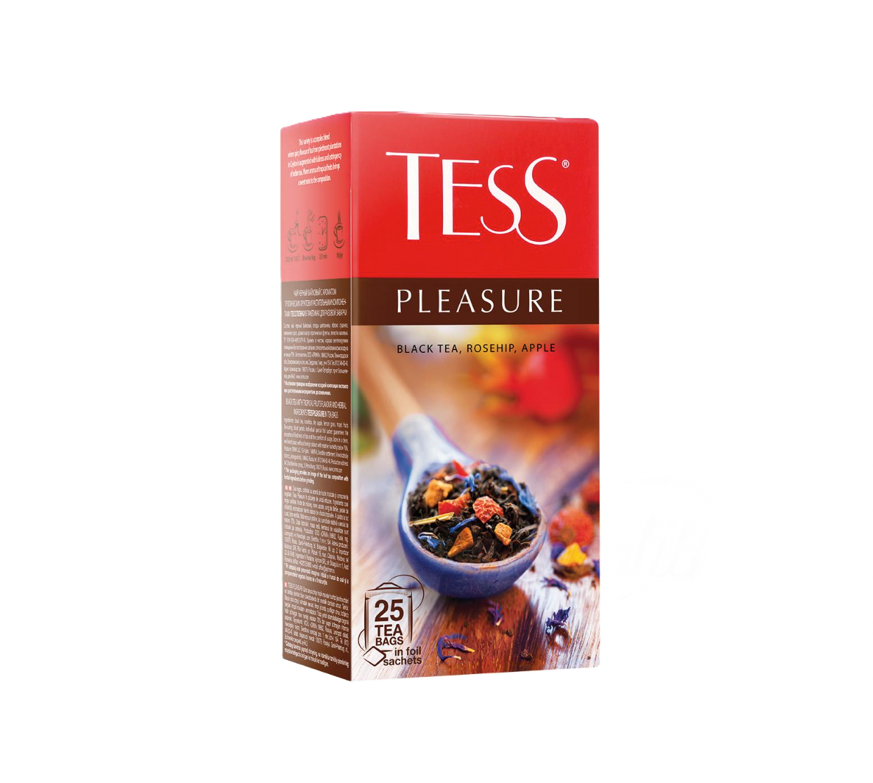 TESS - Zwarte thee met appel en rozenbottel, 37,5g.