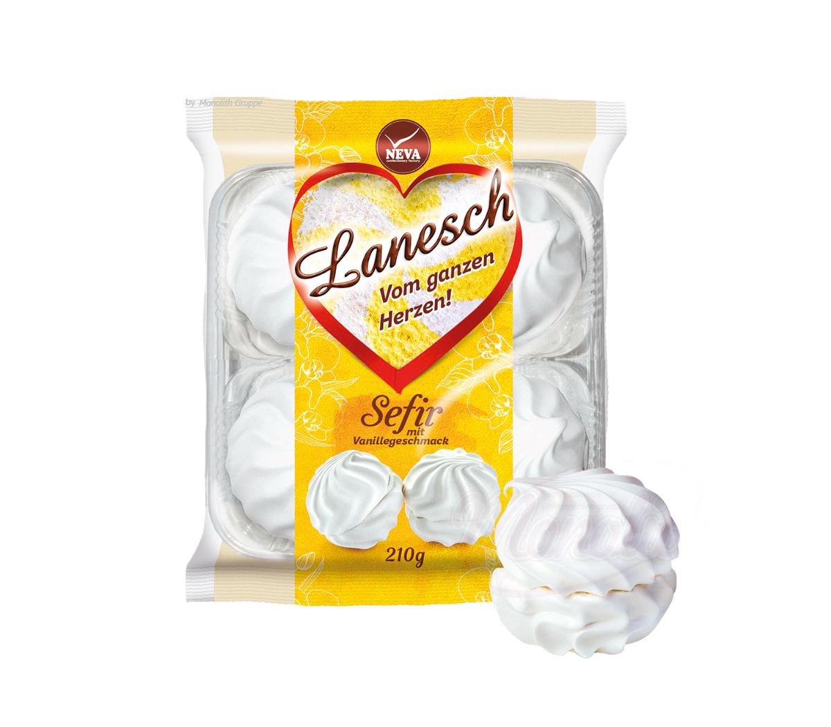 Lanesch - Marshmallow met vanillesmaak 210g.