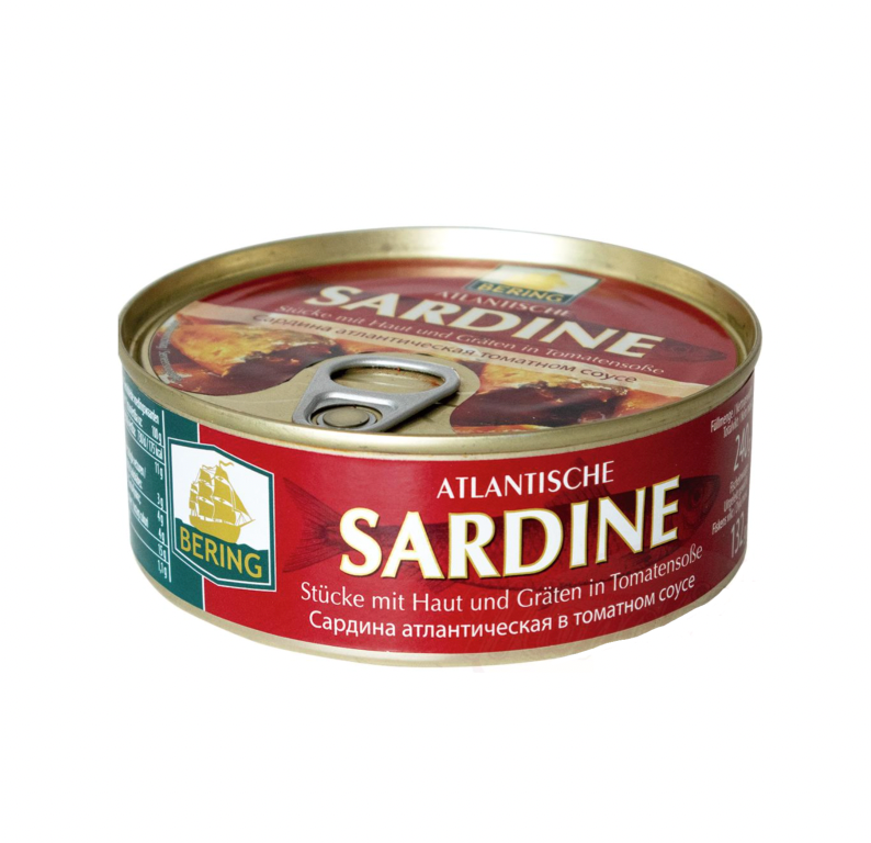 Bering - Atlantische sardine in tomatensaus 240g