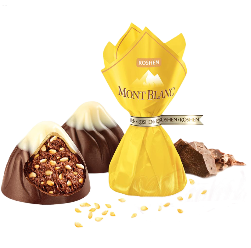 MONBLAN - Snoepjes "Mont Blanc" met chocolade en sesam 100g