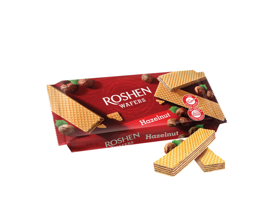 Roshen - Wafelplak met hazelnootvulling 216g