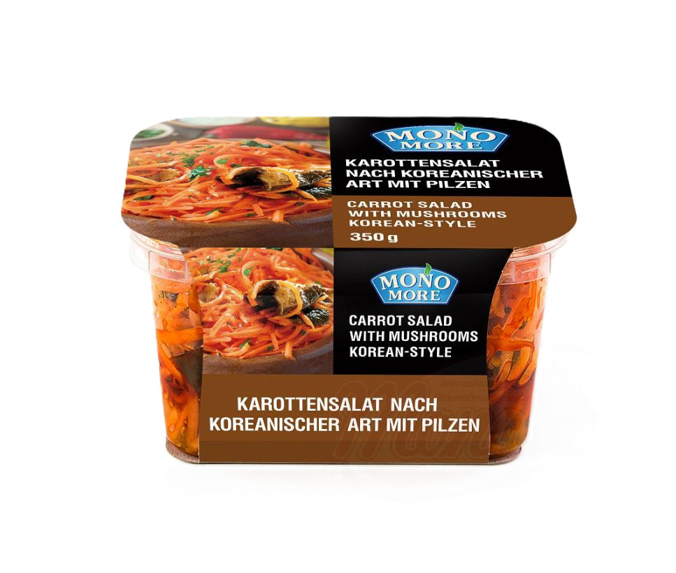 MONO MORE - Koreaanse wortelen met champignons 350g.