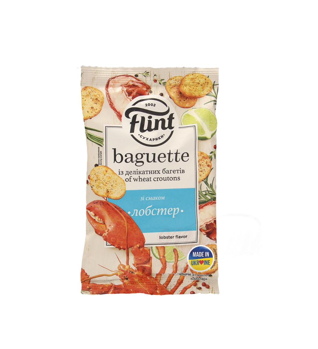 FLINT - Tarwecroutons met kreeftensmaak 60g.