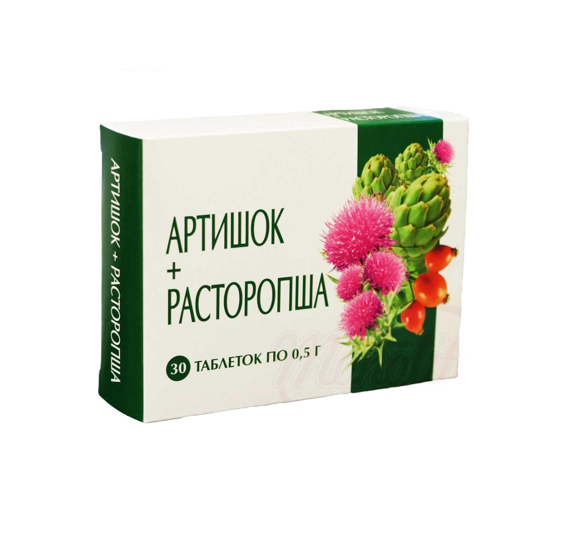 Voedingssupplement Artisjok + Mariadistel 30 tabletten 15g.