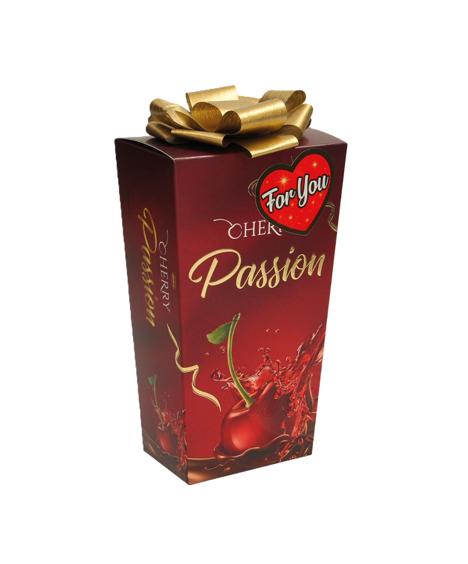 Vobro - Chocolade met kersen in alcohol "Cherry Passion" 210g.