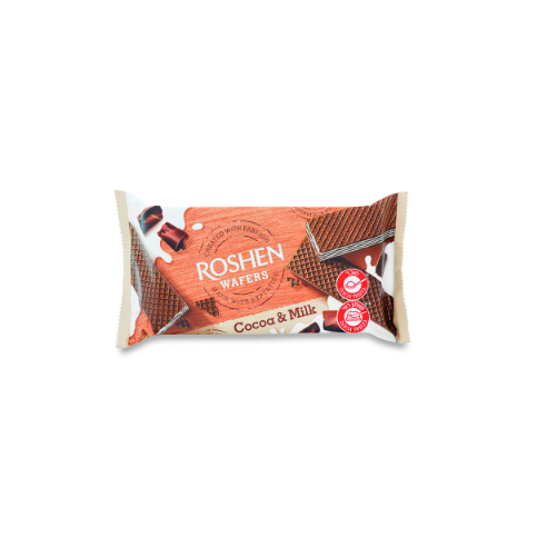 Roshen - Chocolade & melk wafels 216g.