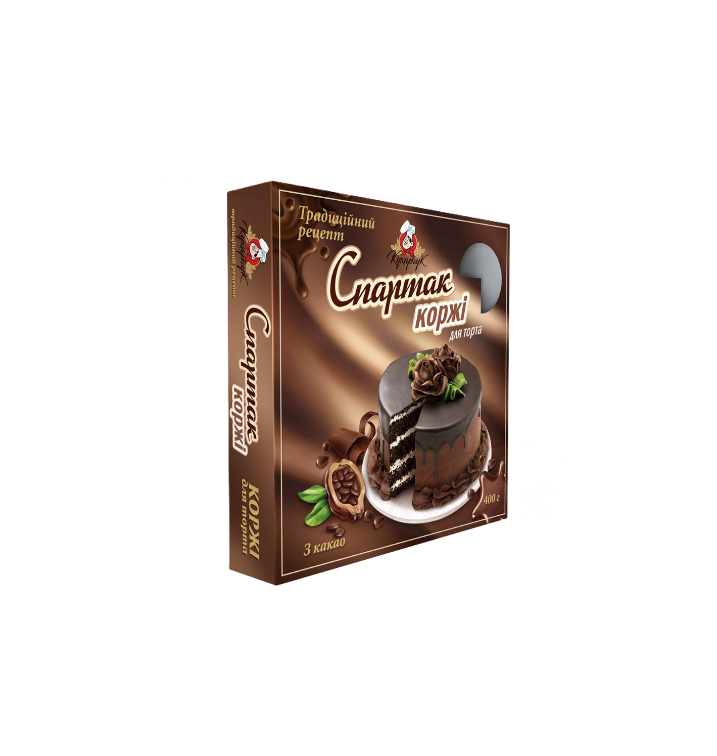 Kucharchuk - Chocoladetaartbodem met cacao.