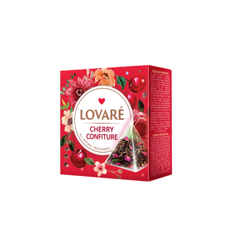 LOVARE - Thee met kersenconfituur.