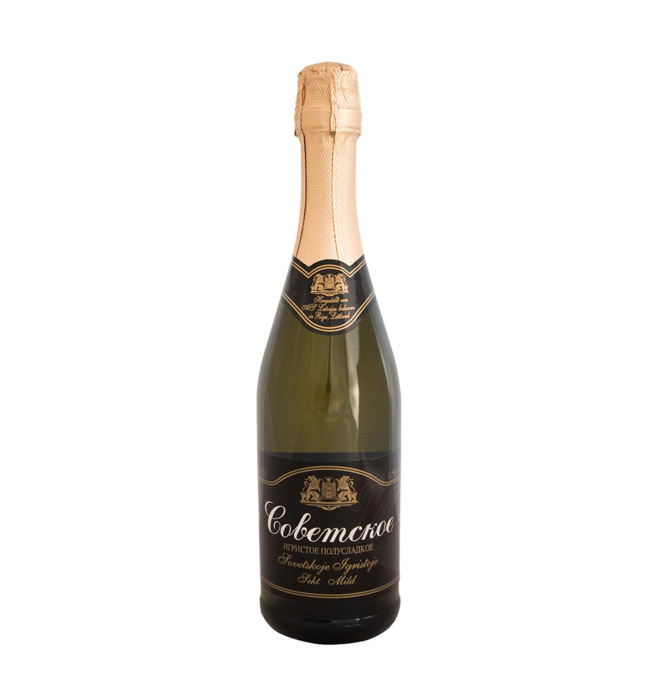 Champagne "Sovjet" halfzoet 11,5% alc. 750ml.